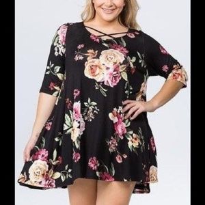 Emetla Tunic Swing Dress with Pockets